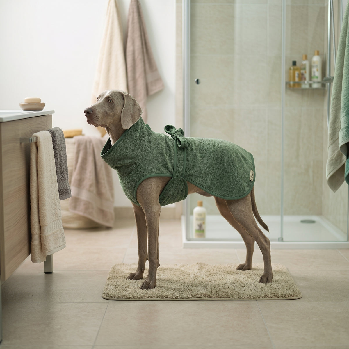 Bambu Kumaş Köpek Bornozu