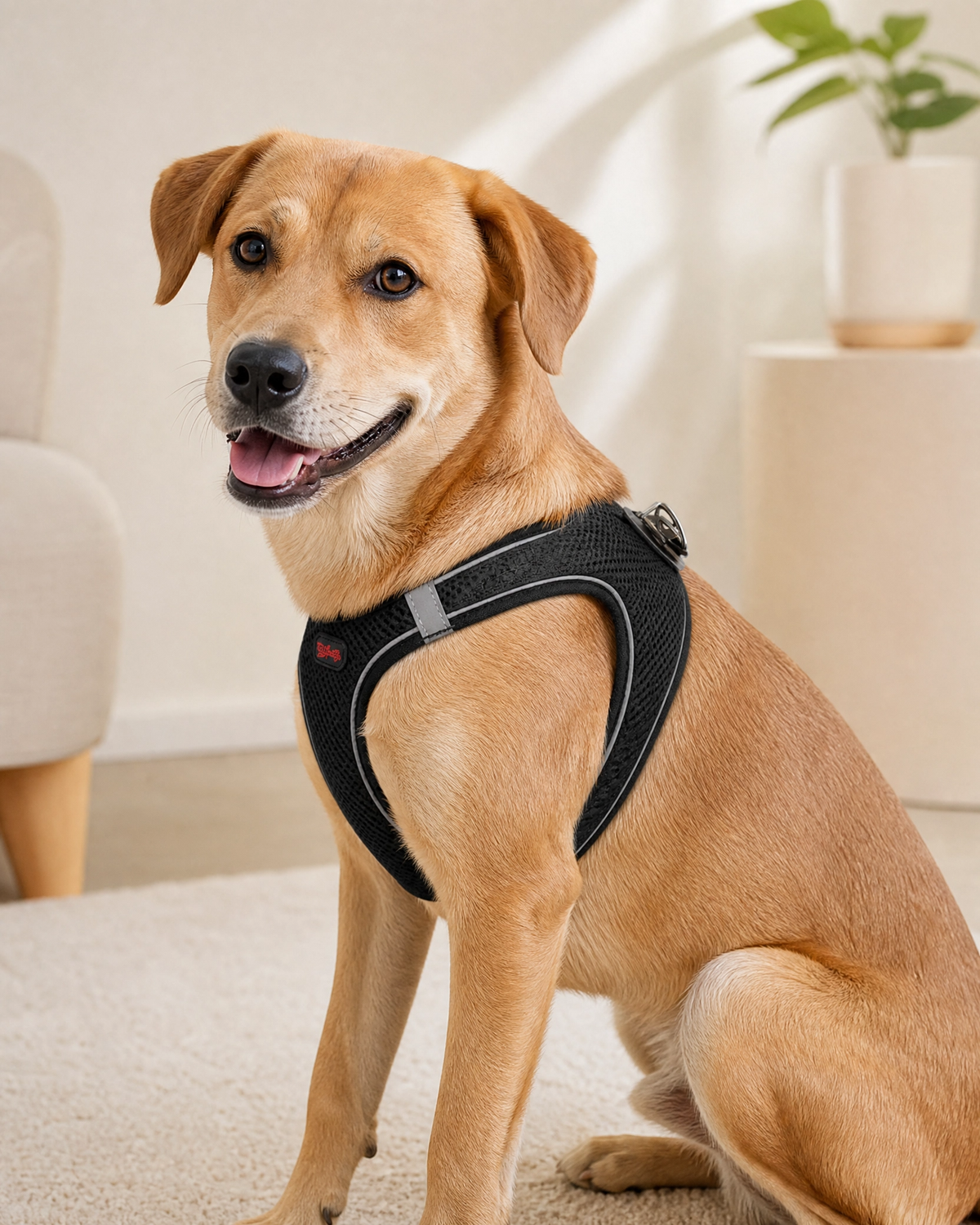 Yumuşak Dokulu Nefes Alabilir Köpek Göğüs Tasması