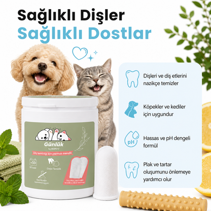 Evcil Hayvan Diş Temizleme Parmak Pedi